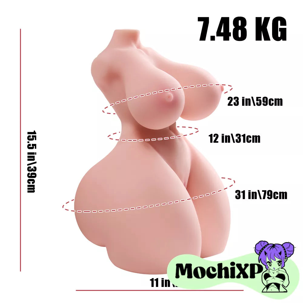 Gala BBW Torso Sex Doll with Sculpted Curves & Silky TPE - 7.48kg (16.5lbs)