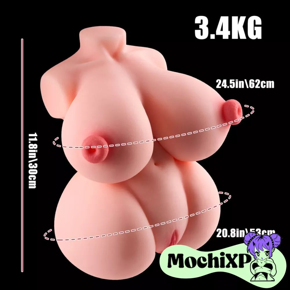 Lucy Hentai Mini Torso with Penetrable Breasts & Realistic TPE - 3.4kg (7.49lbs)