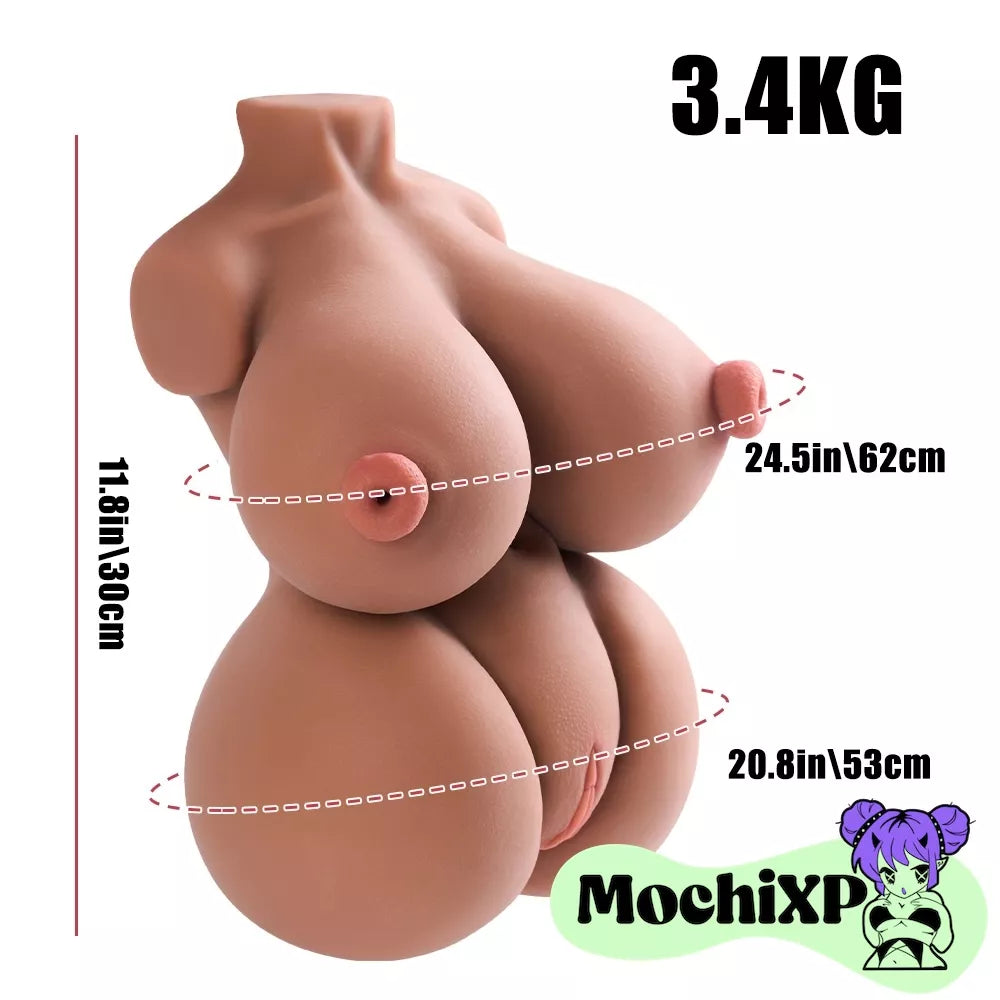 Lucy Hentai Mini Torso with Penetrable Breasts & Realistic TPE - 3.4kg (7.49lbs)