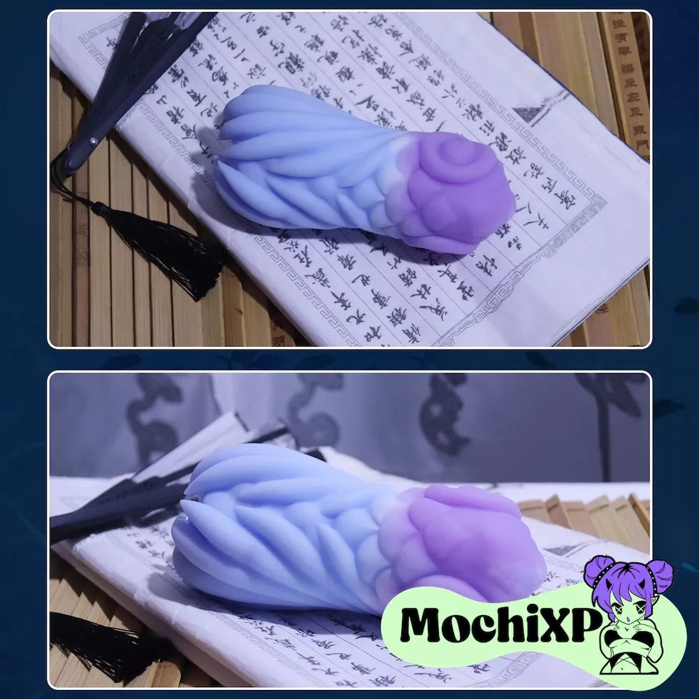 Mermaid Pocket Pussy with Deep 3D Ribbed Tunnel in Soft Silicone