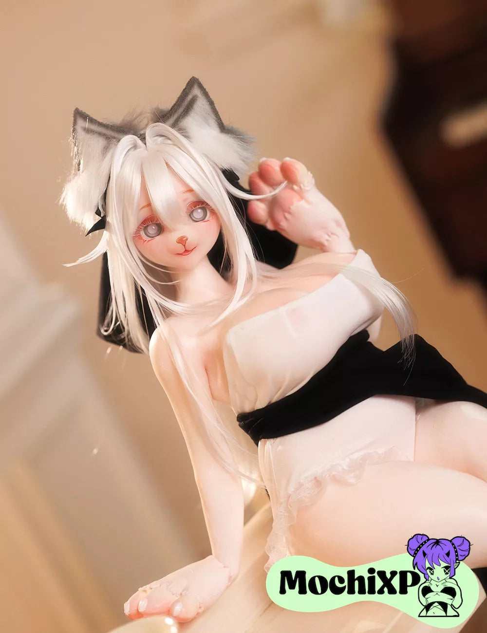 Nicole - Neko Furry Mini Sex Doll - 64cm (25.1in)