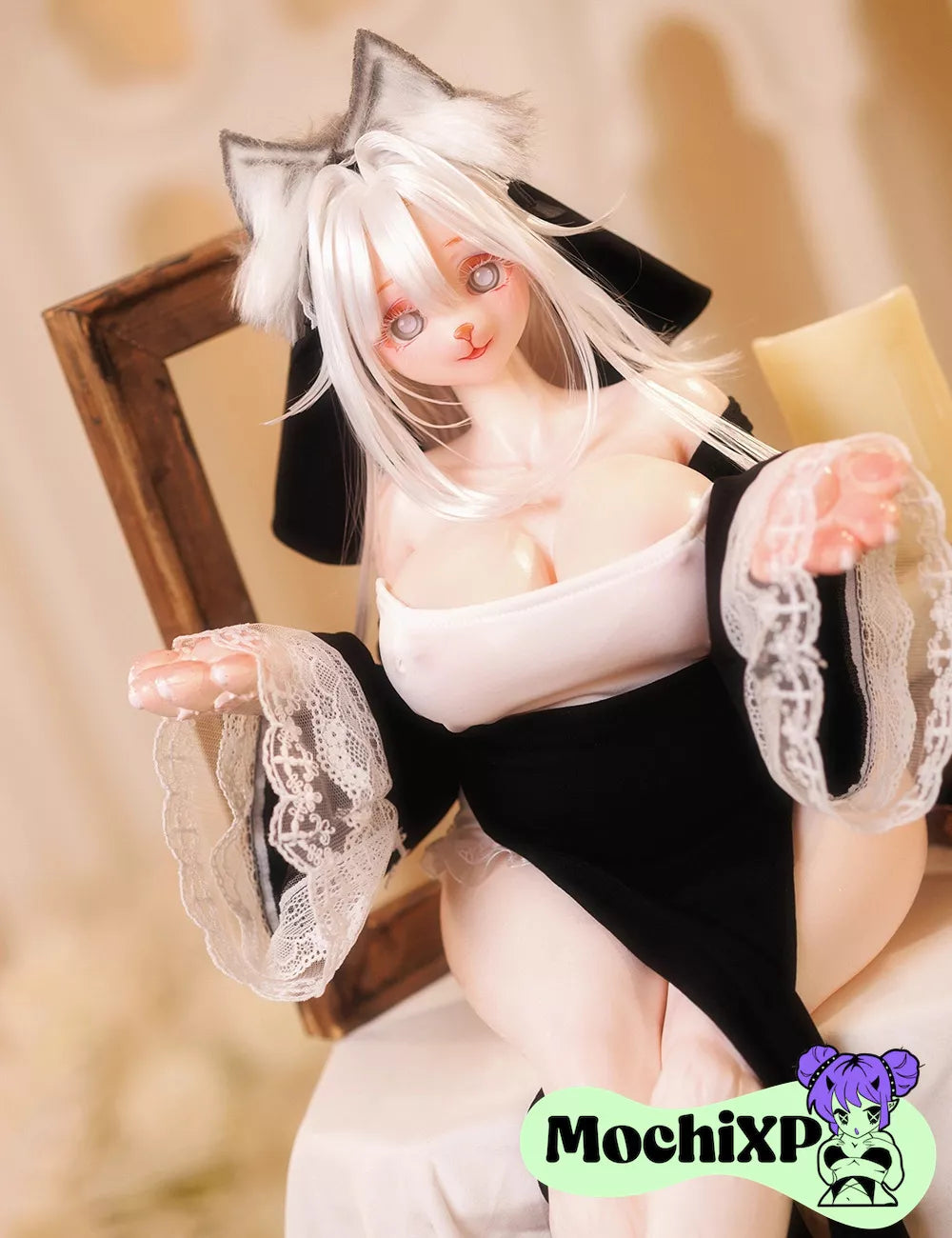 Nicole - Neko Furry Mini Sex Doll - 64cm (25.1in)