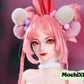 Bunny Girl with Pink Hair Anime Figure Masturbator 2.7kg (6lb)