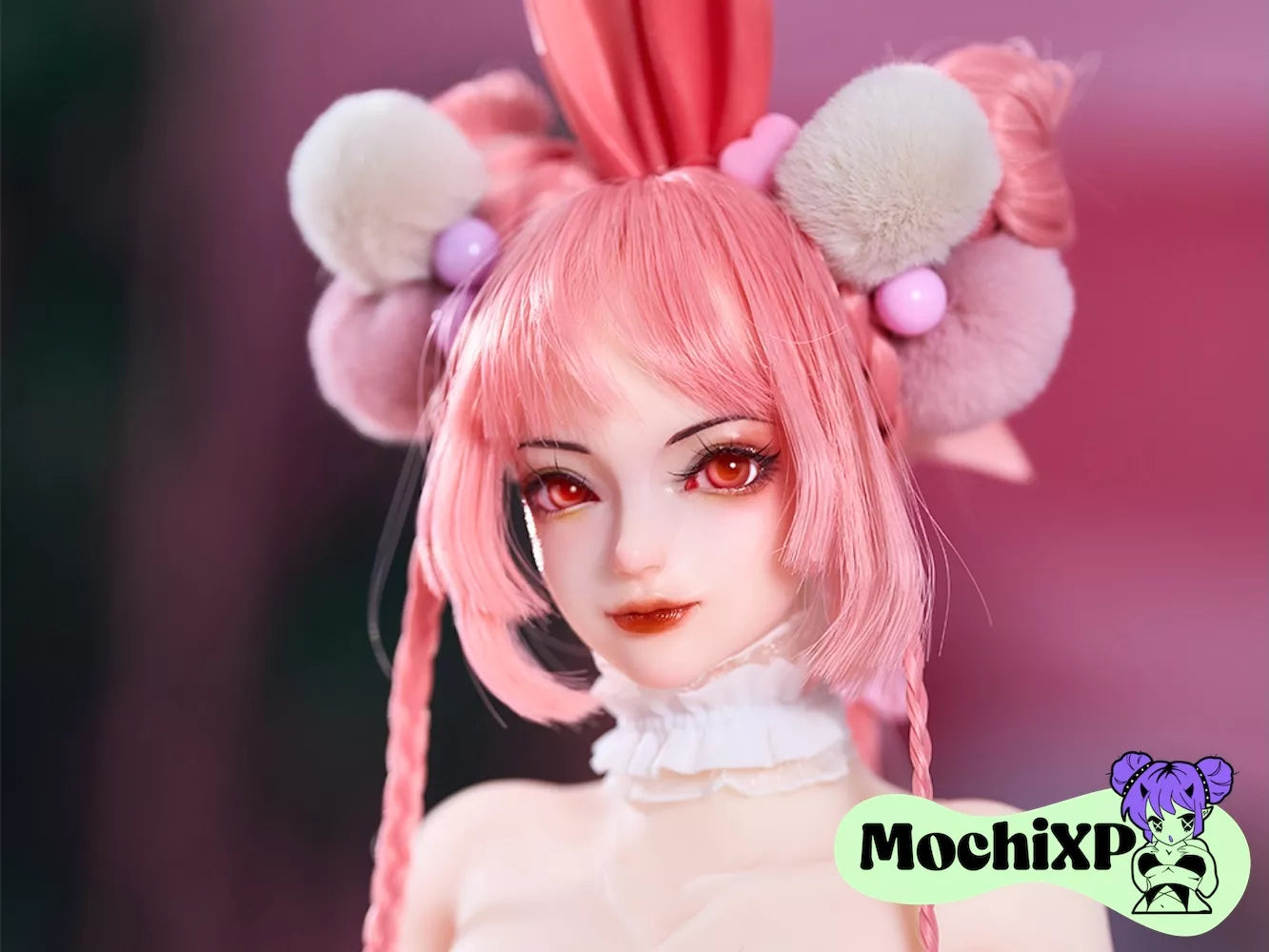 Bunny Girl with Pink Hair Anime Figure Masturbator 2.7kg (6lb)