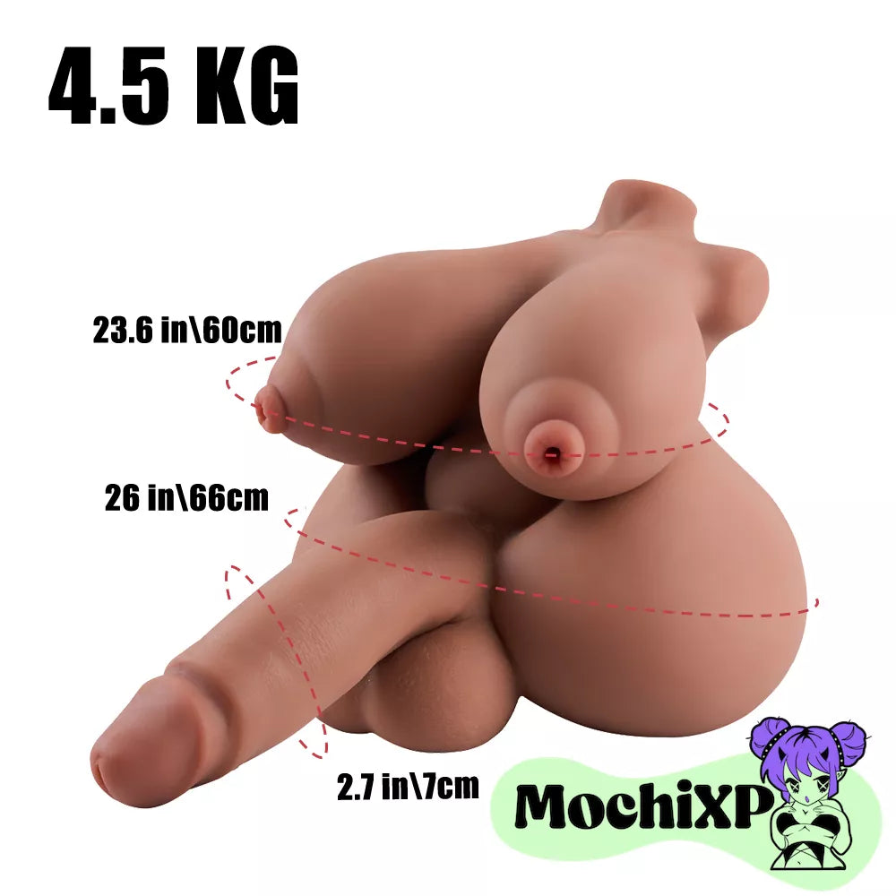 Robin Futanari Mini Torso with Penetrable Nipples & Realistic TPE - 4.5kg (9.92lbs)
