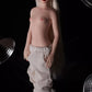 Saki Silver-Haired Mini Sex Doll with Silicone Body and Vinyl Head - 55cm