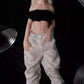 Saki Silver-Haired Mini Sex Doll with Silicone Body and Vinyl Head - 55cm